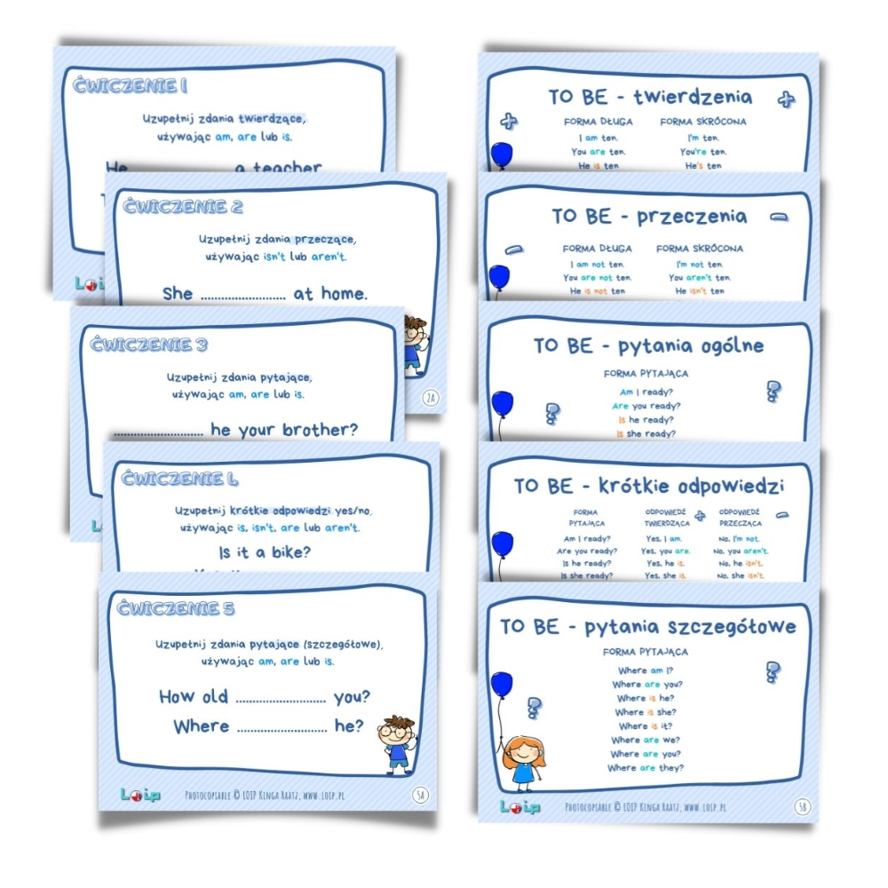 present_to_be_loip_worksheet_klasa_czwarta